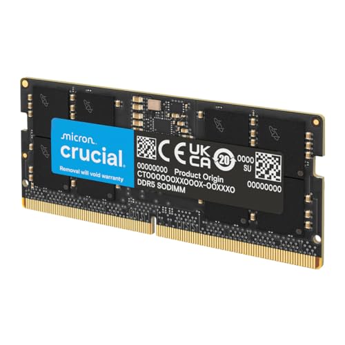 Crucial 8 GB DDR5 SO-DIMM, 4800 MHz